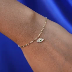 Gemstone Evil Eye Charm