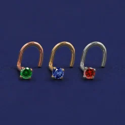 Gemstone Nose Stud