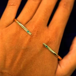 Gemstone Open Bangle