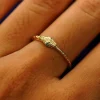 Gemstone Ouroboros Snake Ring