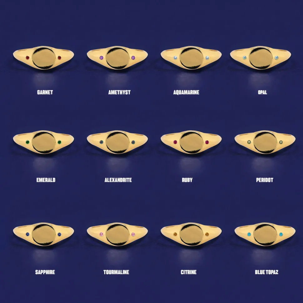 Gemstone Signet Ring