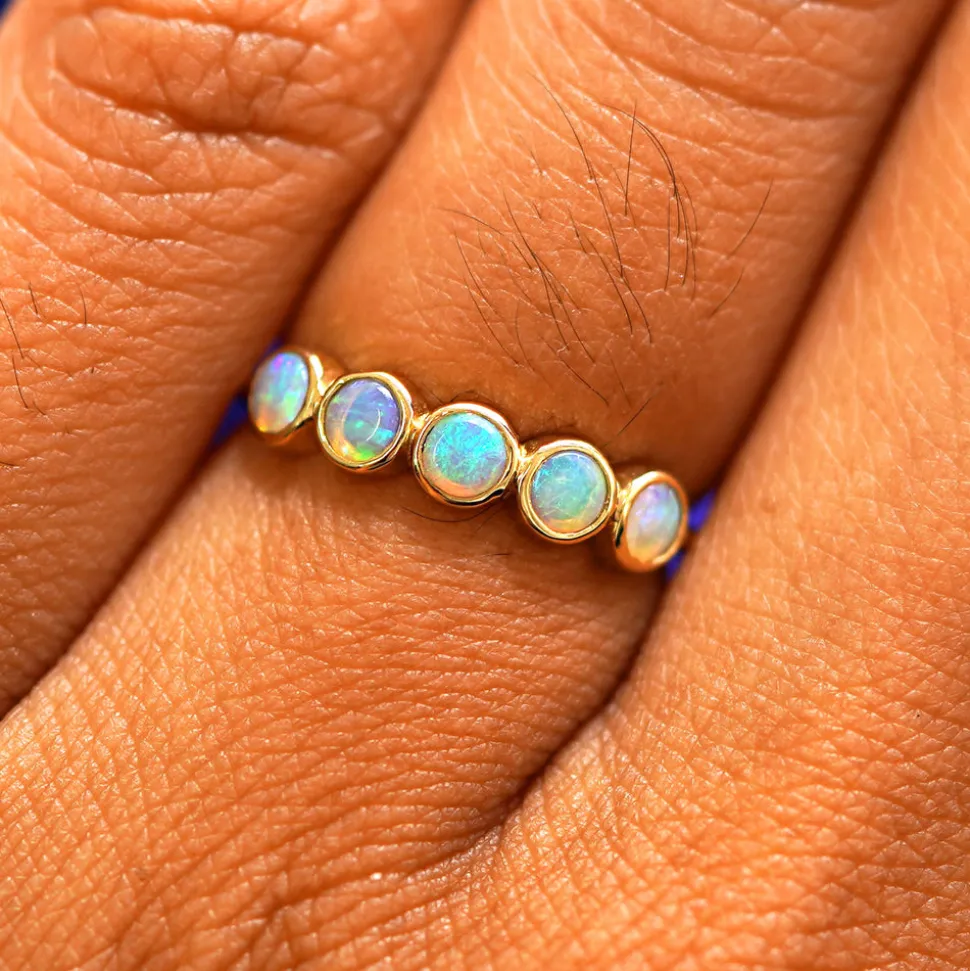 5 Gemstones Ring