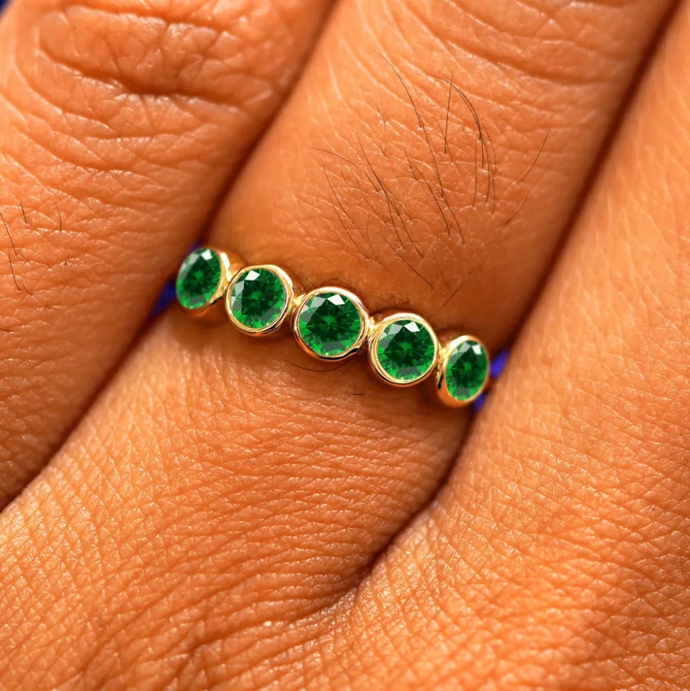 5 Gemstones Ring