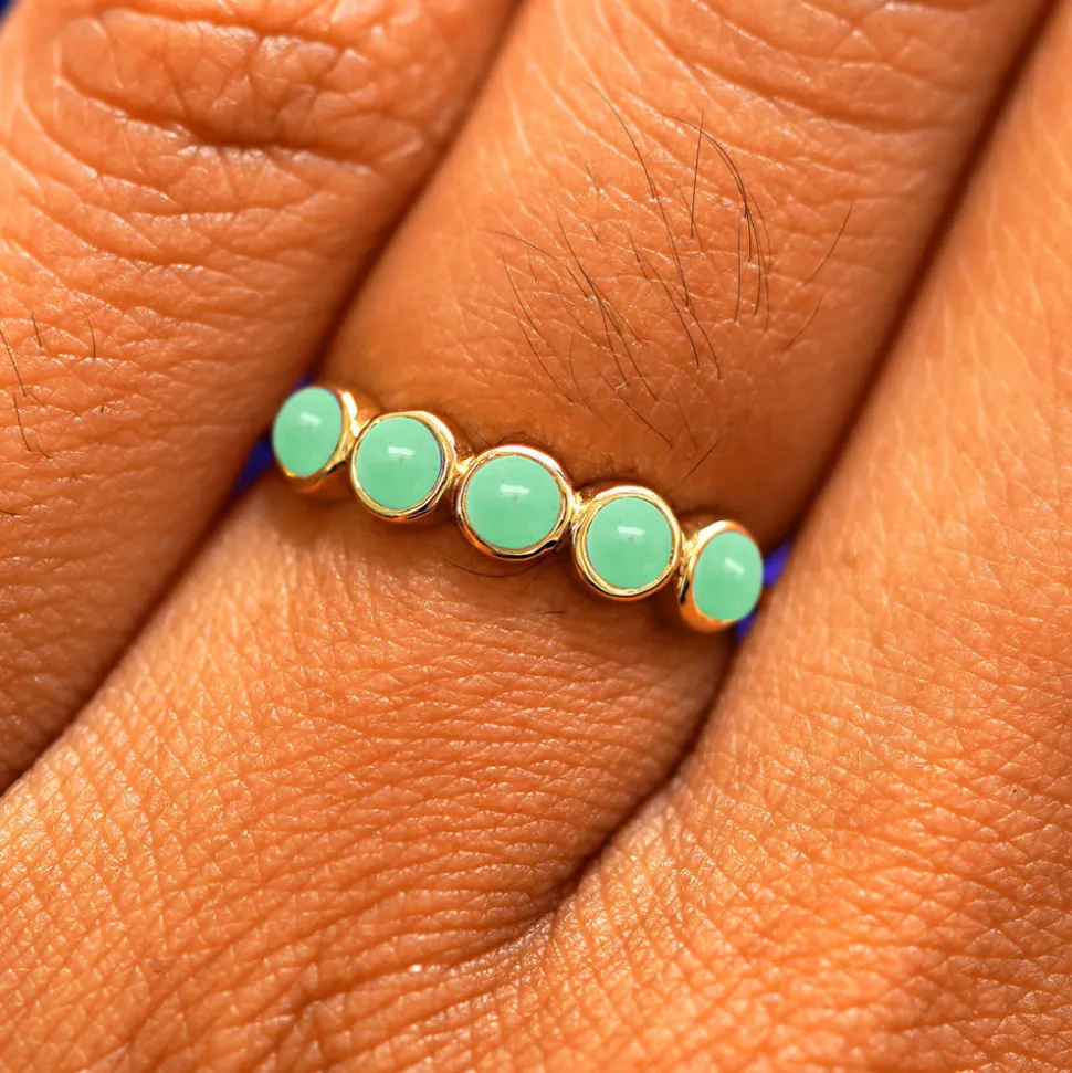 5 Gemstones Ring
