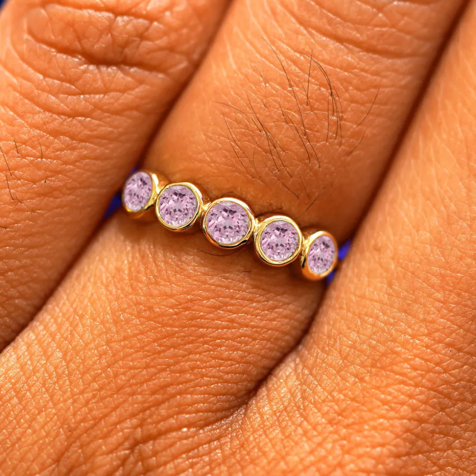 5 Gemstones Ring