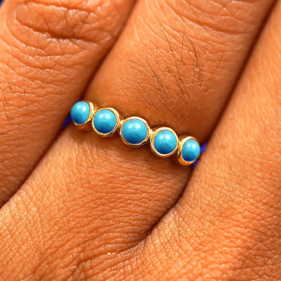 5 Gemstones Ring