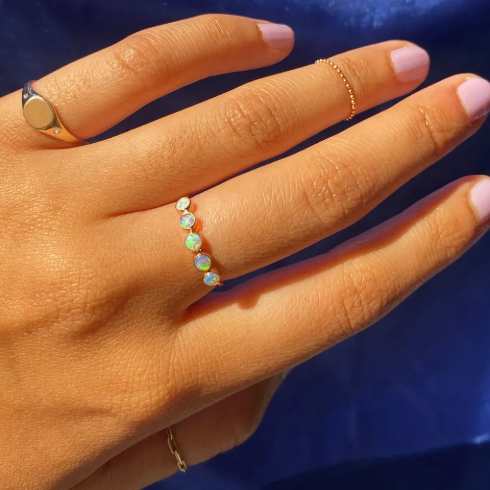 5 Gemstones Ring