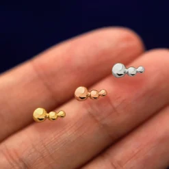 Graduated Ball Earring