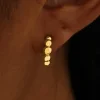 Graduated Puffy Beaded Hoop
