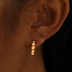 Graduated Puffy Beaded Hoop