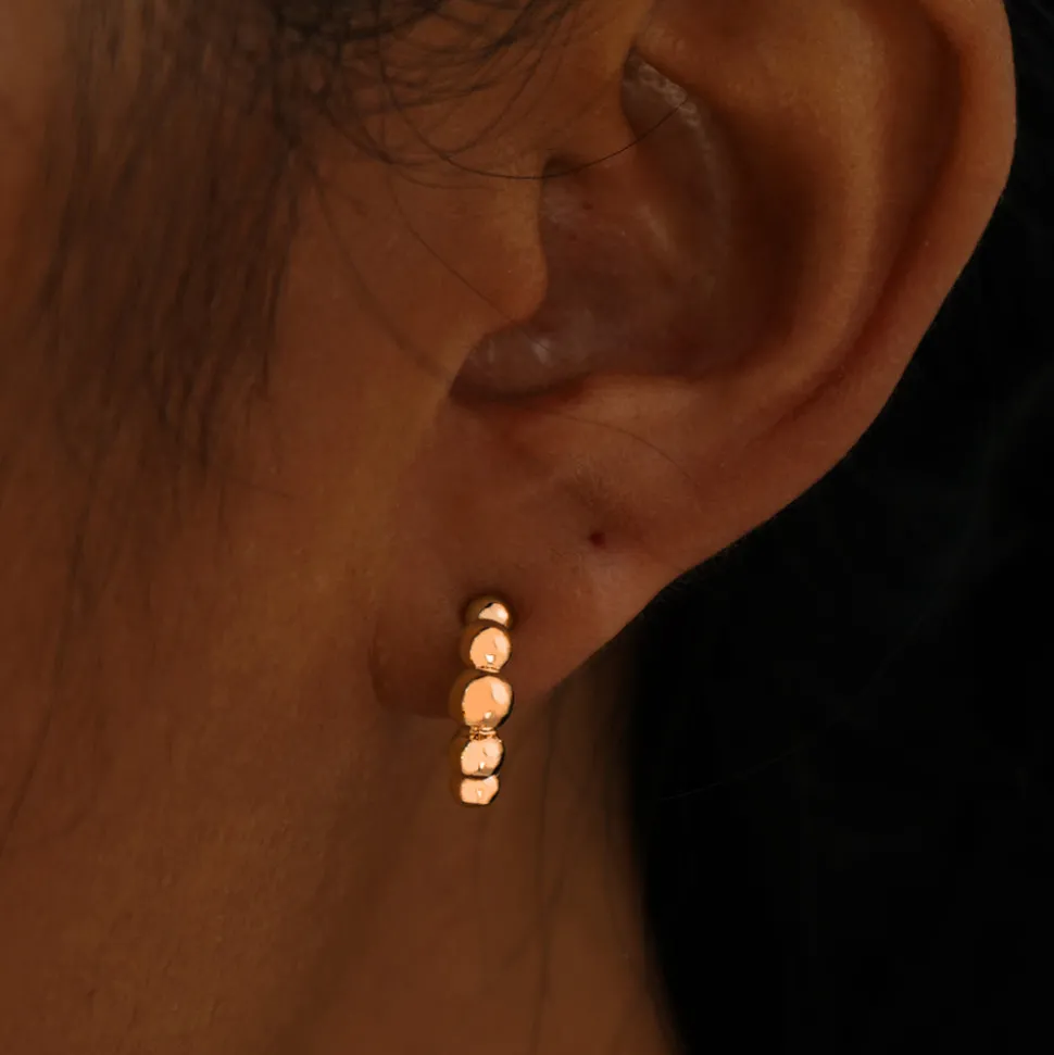 Graduated Puffy Beaded Hoop