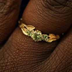 Green Sapphires Ring