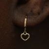 Heart Dangle Hoop