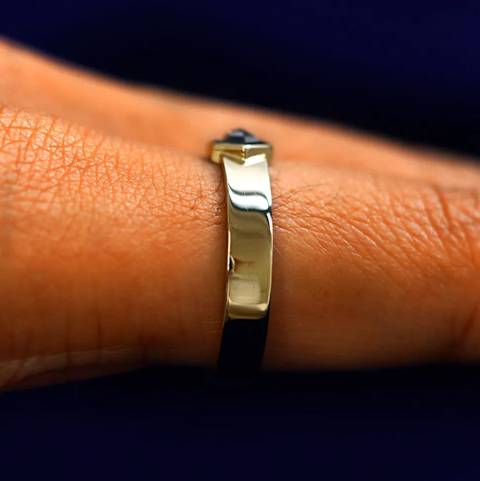 Hexagon Diamond Band