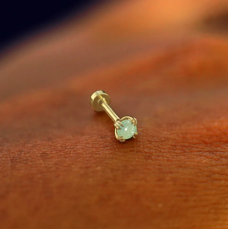 Jade Flatback Piercing