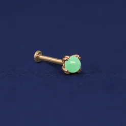 Jade Flatback Piercing