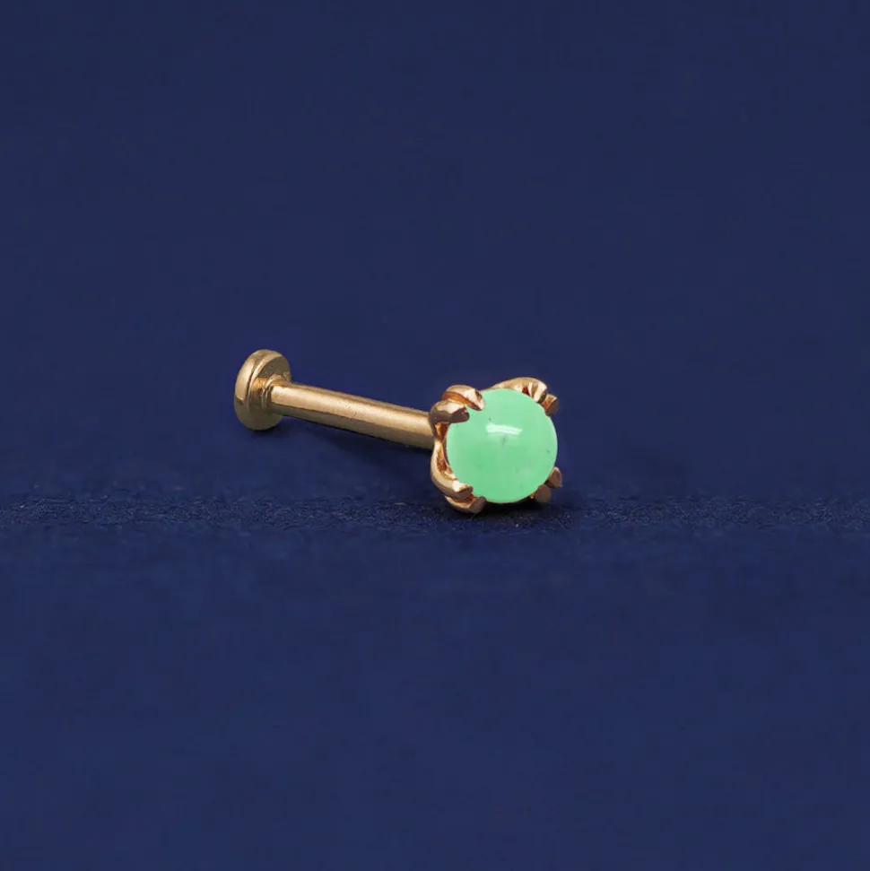 Jade Flatback Piercing