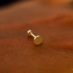 Large Circle Flatback Piercing