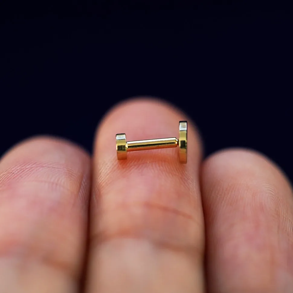 Large Circle Flatback Piercing