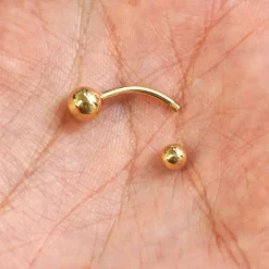 Large Curved Barbell Piercing