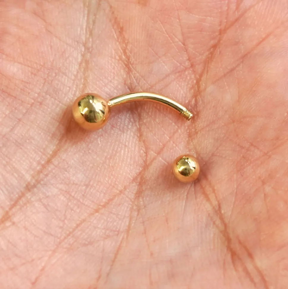 Large Curved Barbell Piercing