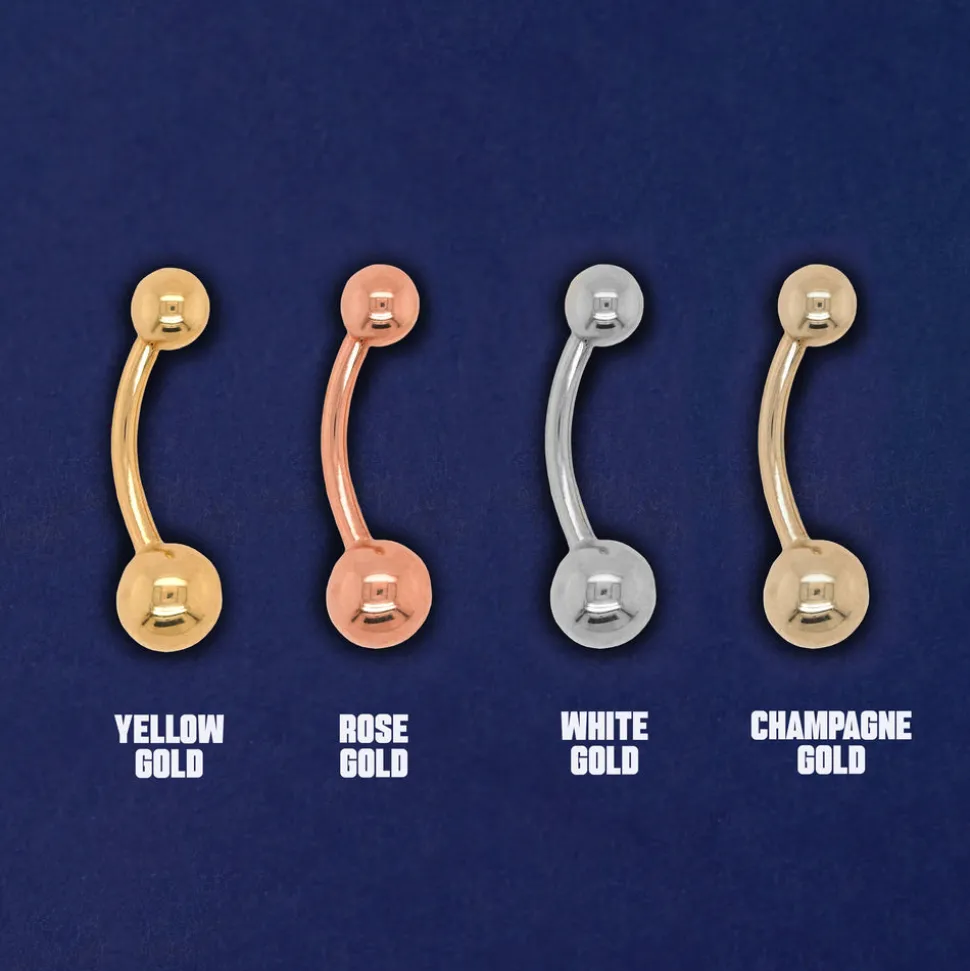 Large Curved Barbell Piercing