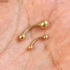 Large Curved Barbell Piercing