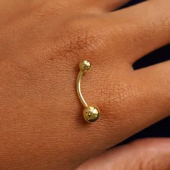 Large Curved Barbell Piercing