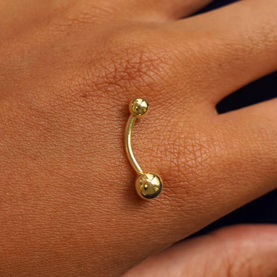 Large Curved Barbell Piercing