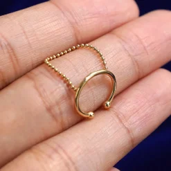 Line Cuff With Chain
