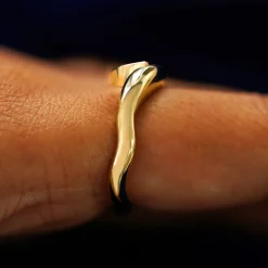 Marquise Lab Diamond Melted Ring