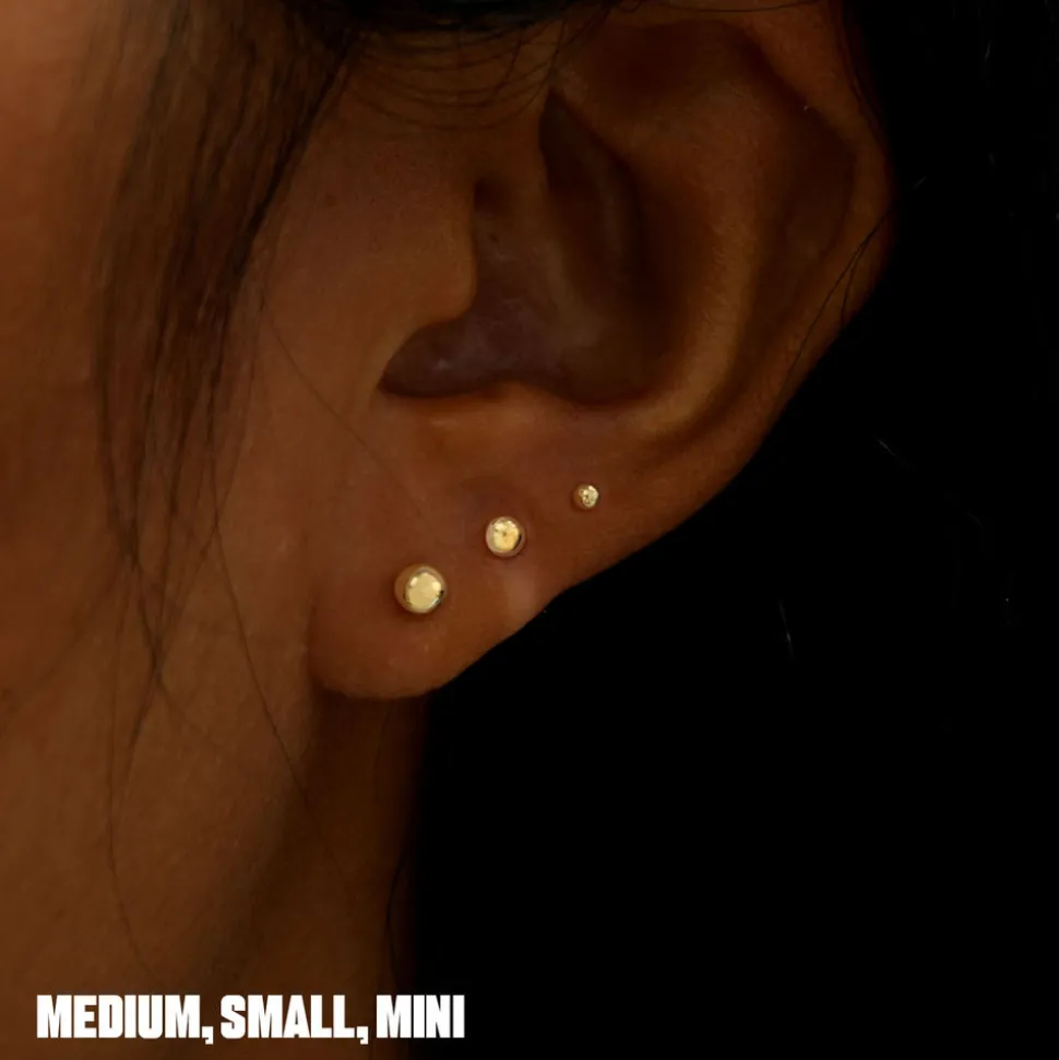 Medium Ball Earring
