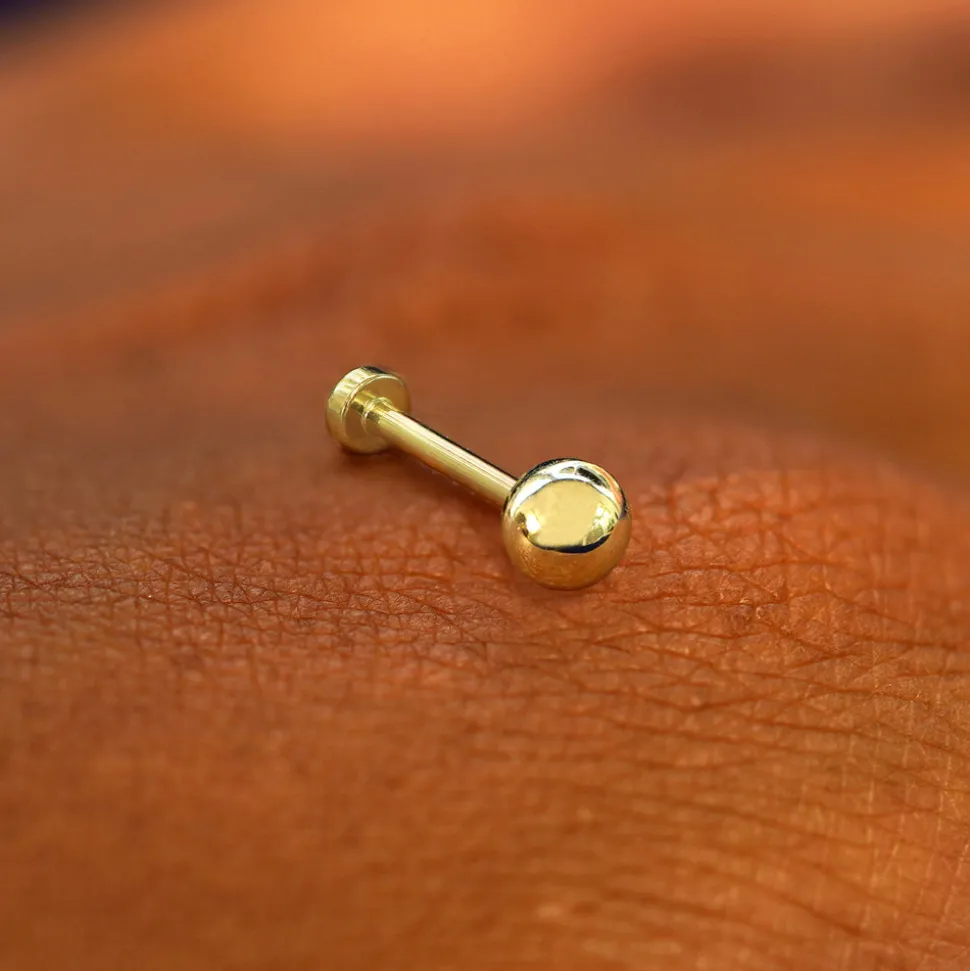 Medium Ball Flatback Piercing