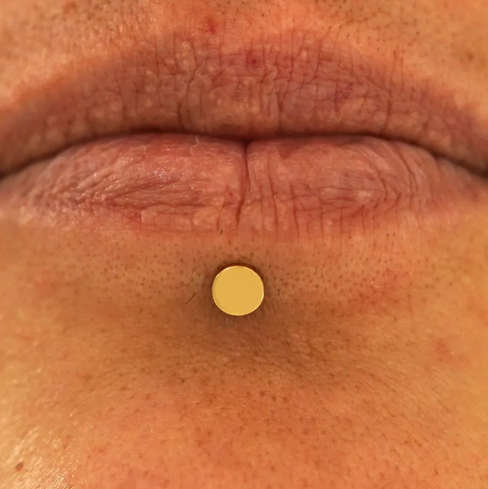 Medium Circle Flatback Piercing