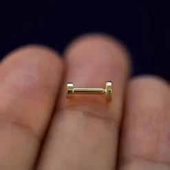 Medium Circle Flatback Piercing