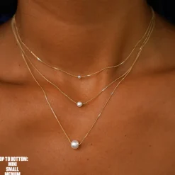 Medium Pearl Slide Necklace