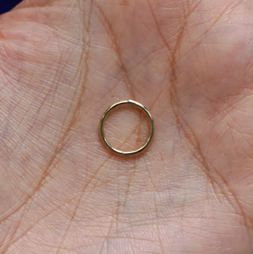 Medium Seamless Huggie Hoops / Piercing