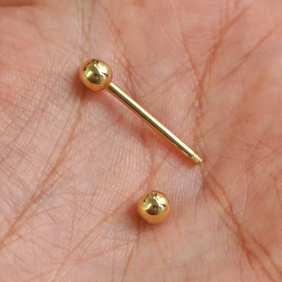 Medium Straight Barbell Piercing