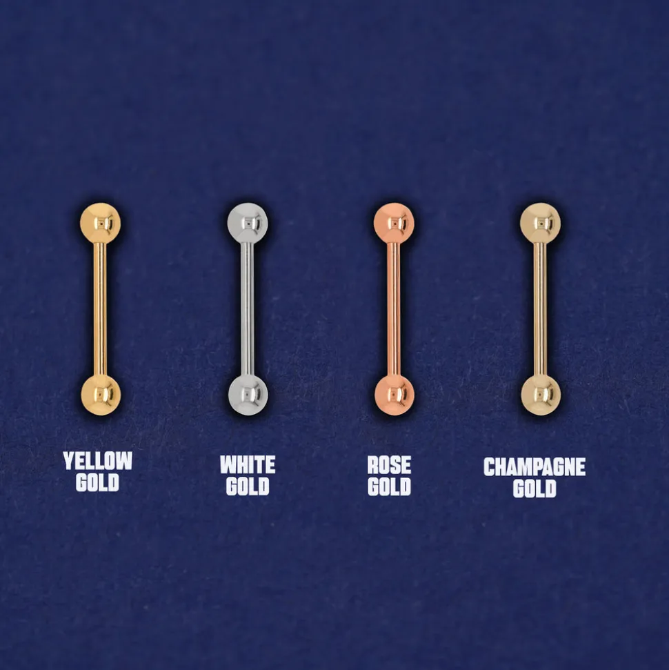 Medium Straight Barbell Piercing