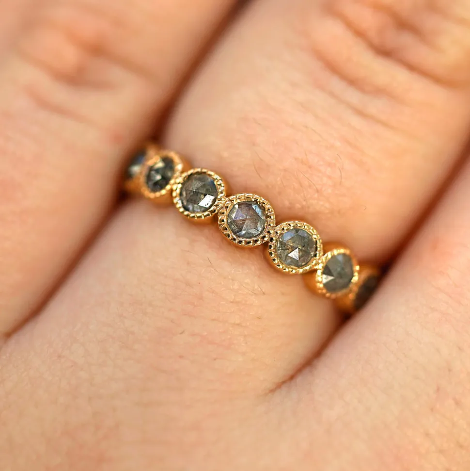 Milgrain Diamond Band