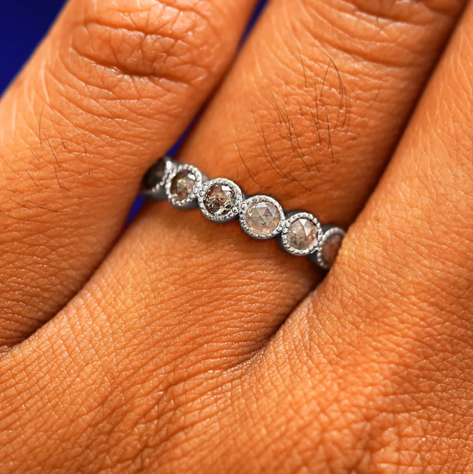 Milgrain Diamond Band