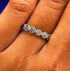 Milgrain Diamond Band