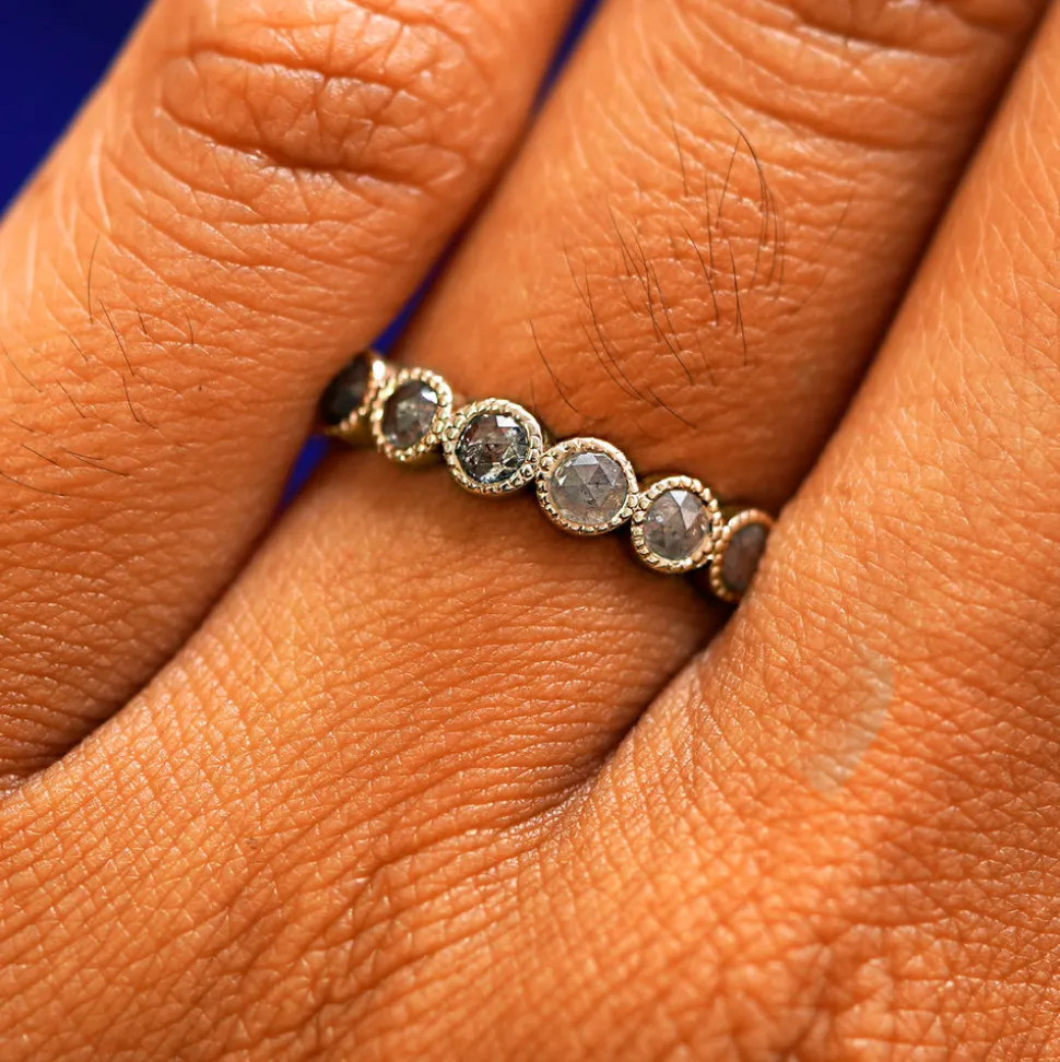 Milgrain Diamond Band