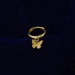 Mini Butterfly Dangle Hoop