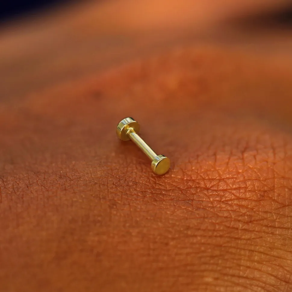 Mini Circle Flatback Piercing
