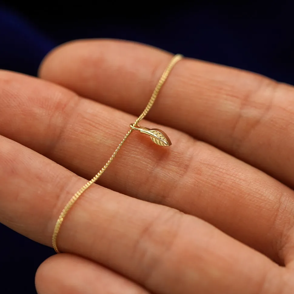 Mini Leaf Necklace