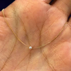 Mini Pearl Slide Necklace