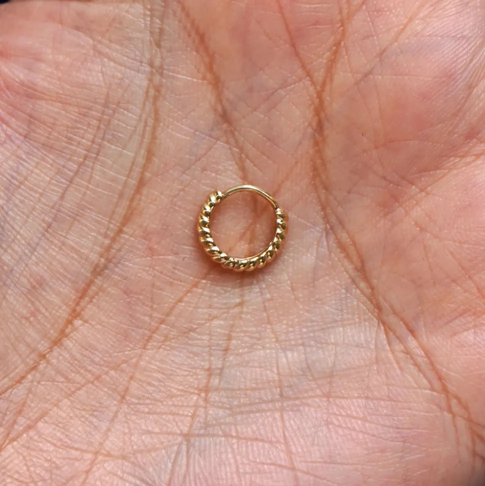 Mini Rope Huggie Hoops
