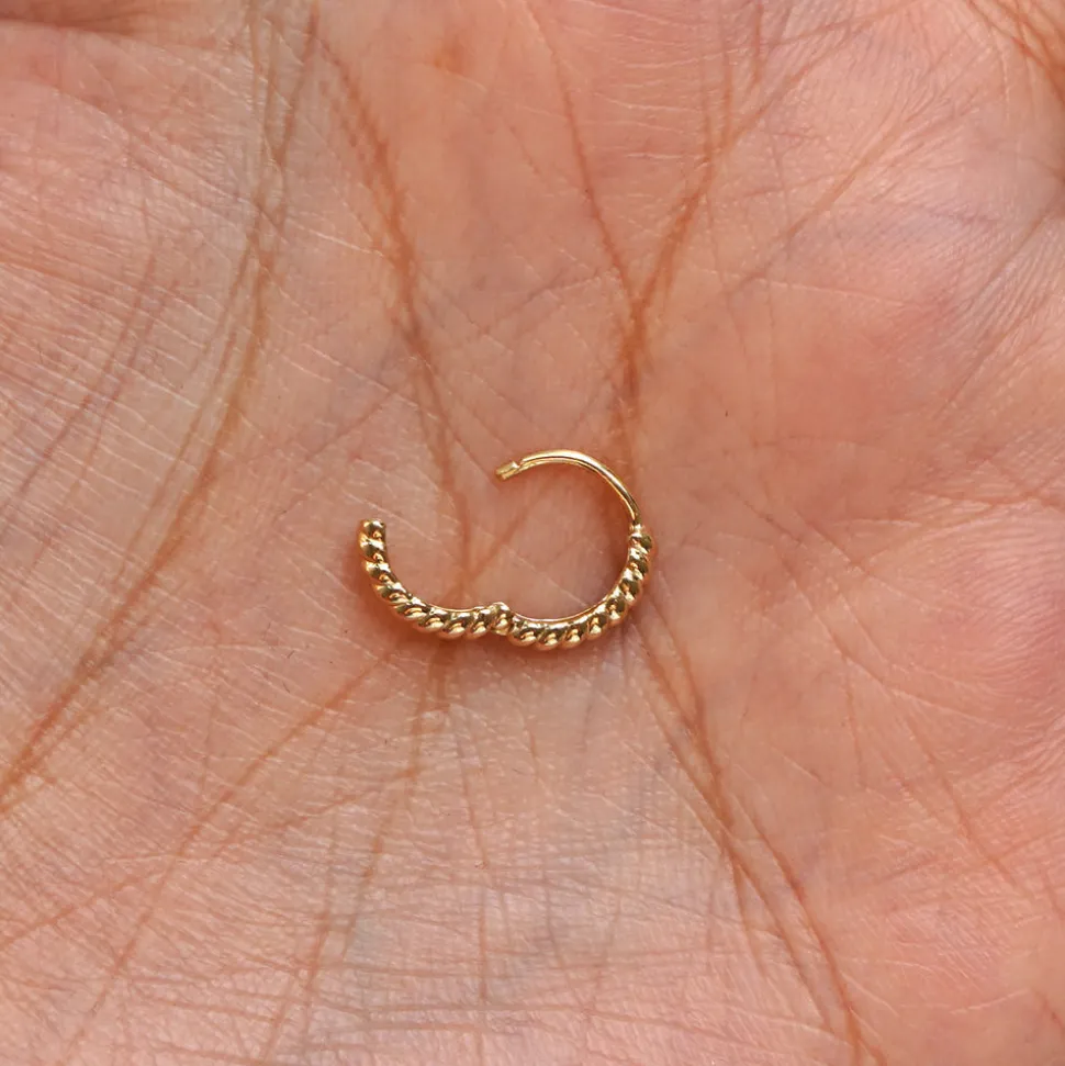 Mini Rope Huggie Hoops
