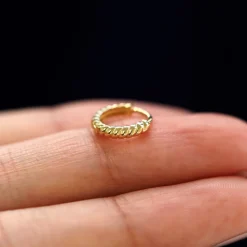 Mini Rope Huggie Hoops